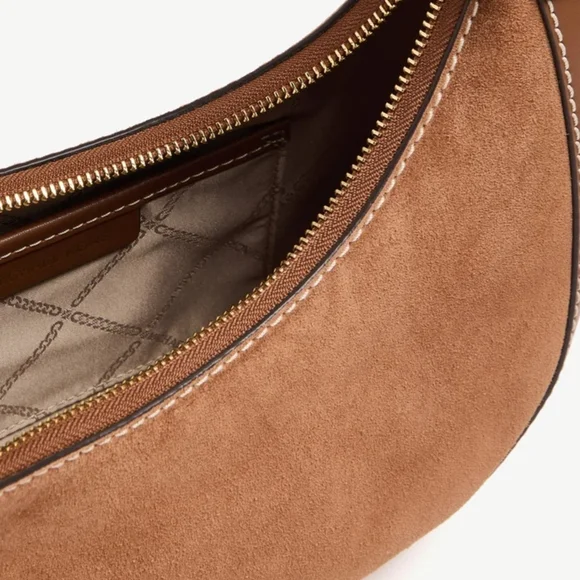 Michael Kors Brown Leather Preston Shoulder Bag NWOT - Picture 7 of 8